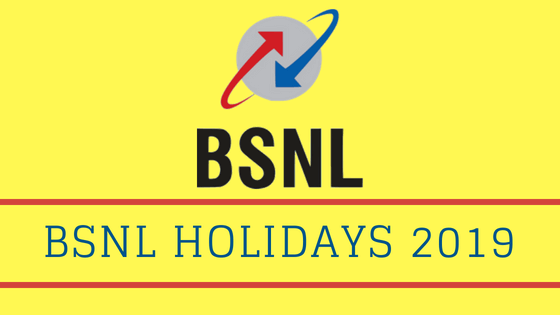 List of BSNL Holidays 2019 in Tamil Nadu Circle