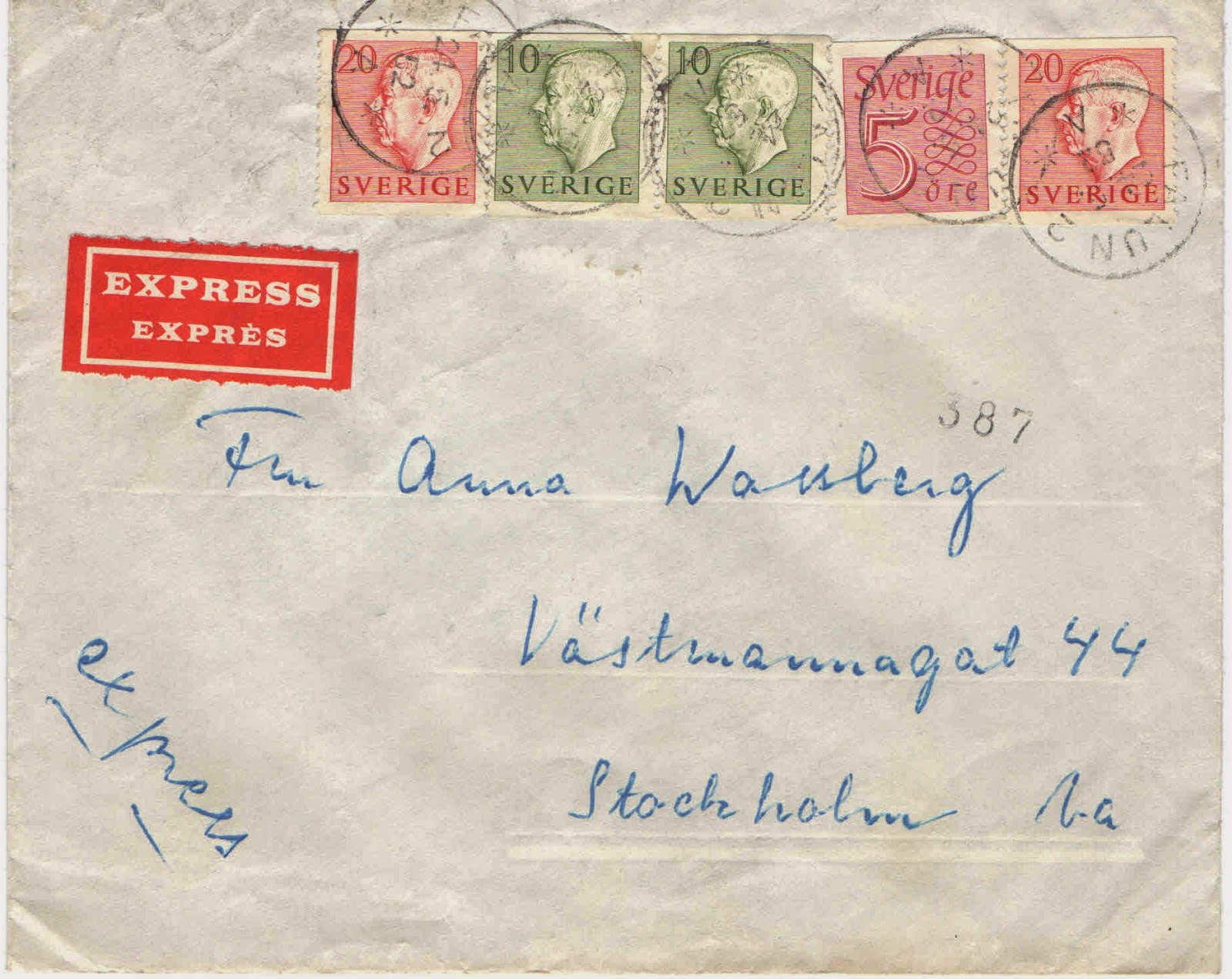 Swedish Definitive Stamps 1937 to 1973 February 2015