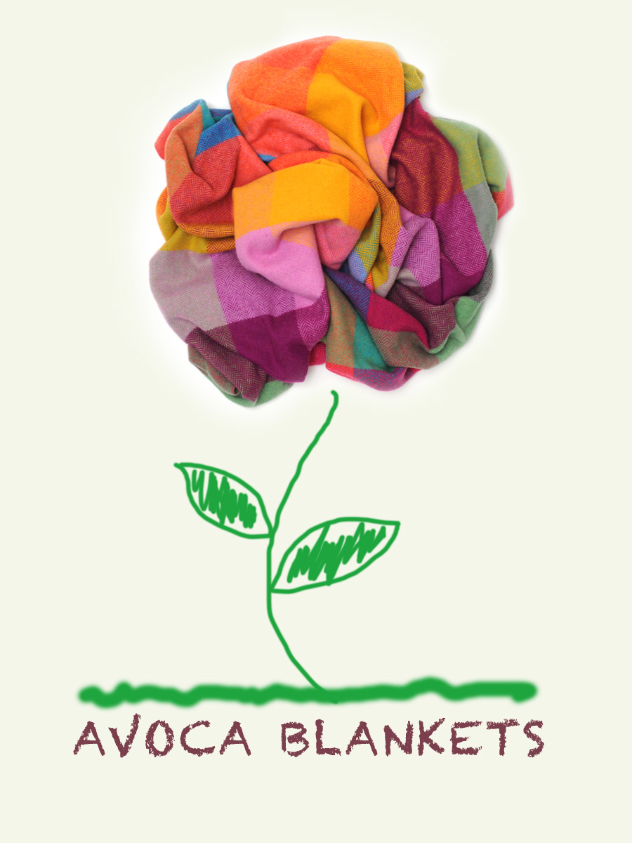 Red Ribbon Avoca Blankets
