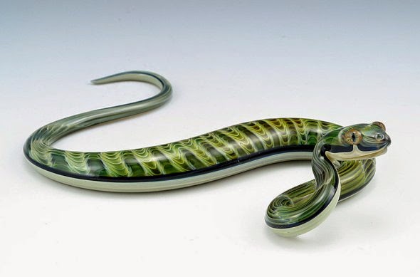Scott Bisson esculturas de vidro soprado animais coloridos