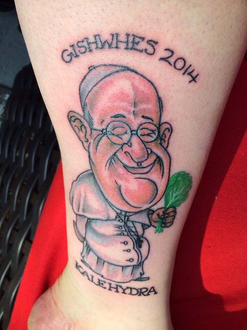 Pope tattoo 1