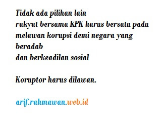 Kumpulan Puisi Tentang Korupsi Operator Sekolah