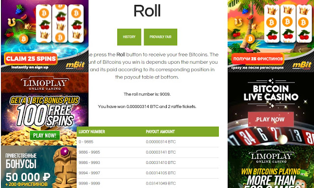 Roll Bitcoin free Roll Bitcoin free
