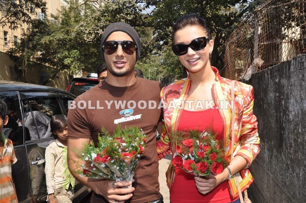 1 -  Prateik and Amy celebrate Valentines day with students of MMK college