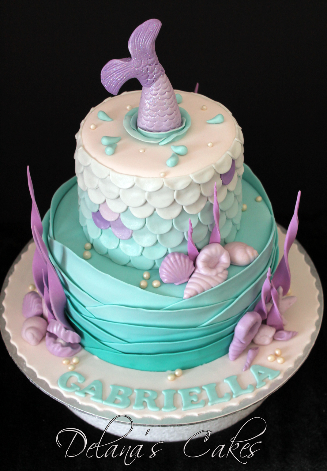 43rd Birthday Mermaid vorgeschnitten Cupcake Lid Cake Decoration
