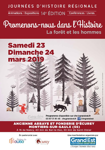 MONTIERS-SUR-SAULX (55) - 14e Journées d'histoire régionale (23-24 mars 2019)