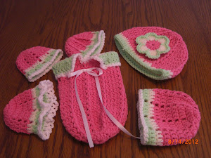 Cuddle Sac and Hats for Preemie