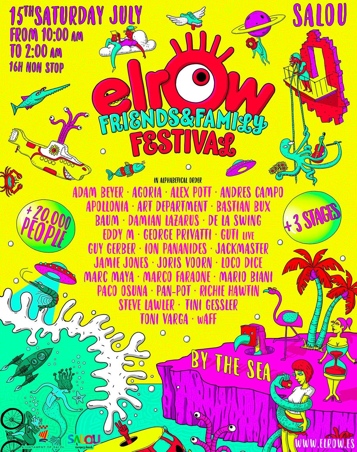 elrow anuncia el line up para la primera edicion de elrow Friends