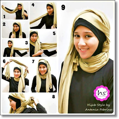 Cara Pakai Jilbab Style By Antania Febrina | Cara Pakai Jilbab