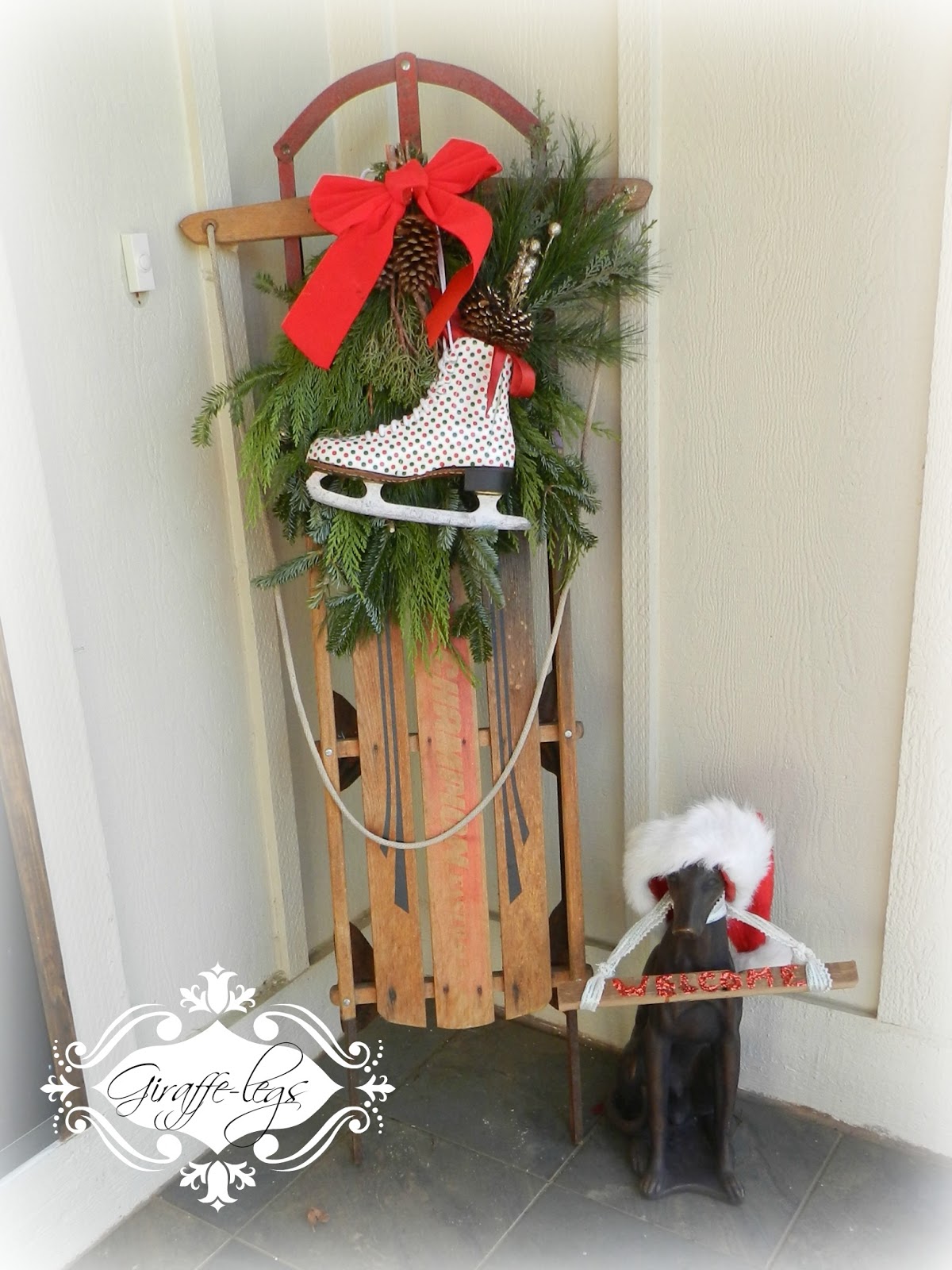 Giraffe Legs Duck tape ice skates