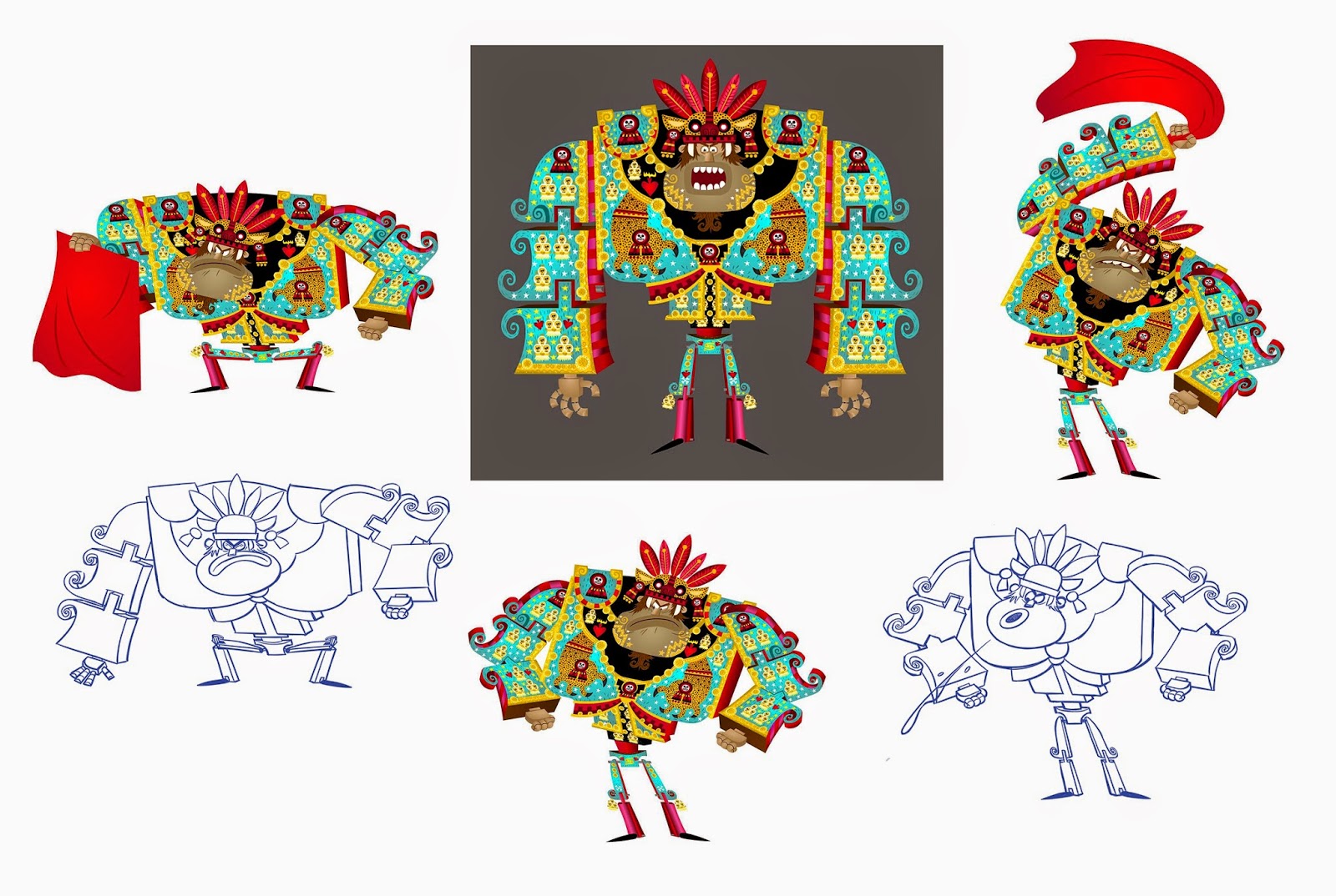 Character Layout The Book Of Life 2D sequences