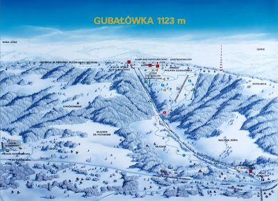 Gubałówka - mapa tras