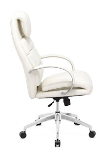 white office chair side view