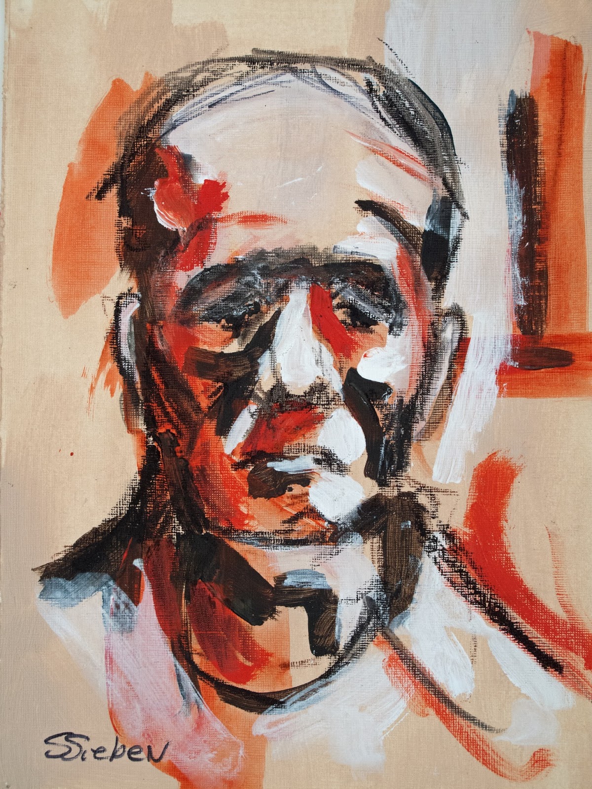 Contemporary Artists Of Arizona Sad Sack Expressive Portrait