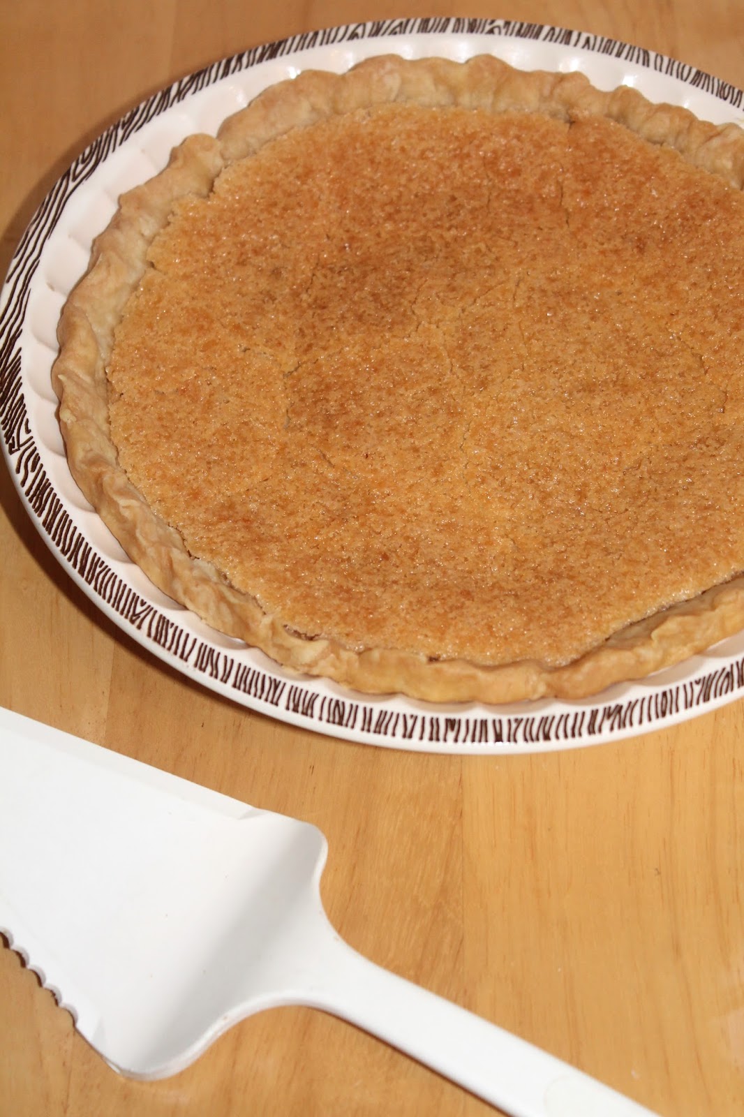 Savory Moments Old fashioned vinegar pie