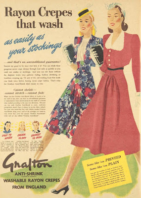 anti-shrink fabric ad from 1940 anti-shrink fabric ad from 1940