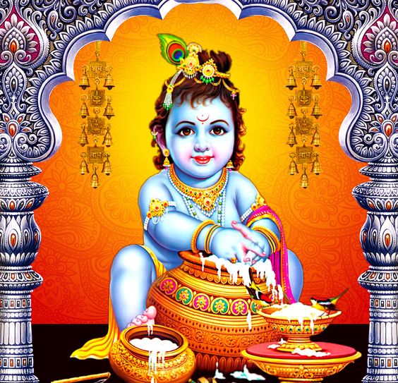 Cute Bal Krishna Kanha ji Pics and Wallpapers Collection | God Wallpaper