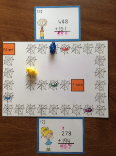 3 Digit Addition Regrouping Task Cards