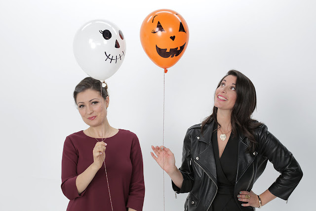 Decoração de Halloween com balões