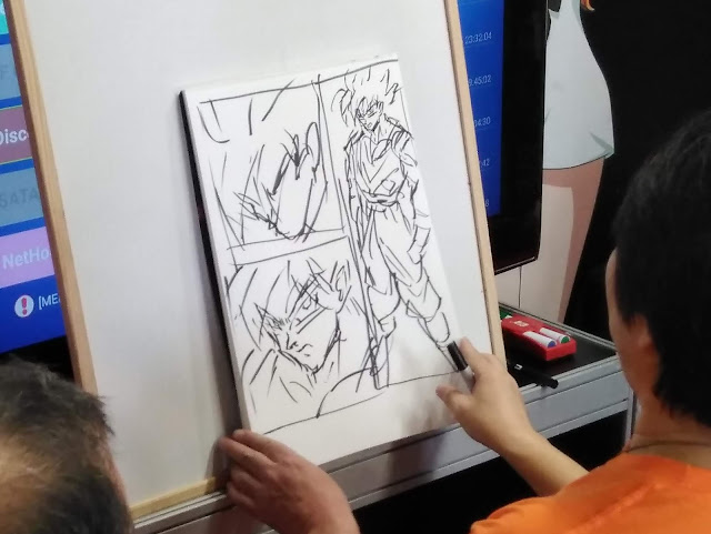[Vídeo] Masaki Satô reproduce el story board original de la transformación de Goku en Super Saiyan