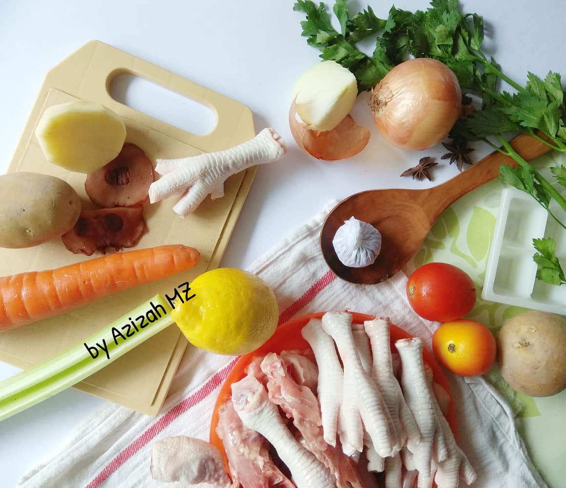 RESEPI CHICKEN BONE BROTH OLEH AZIZAH BT MOHD ZAN