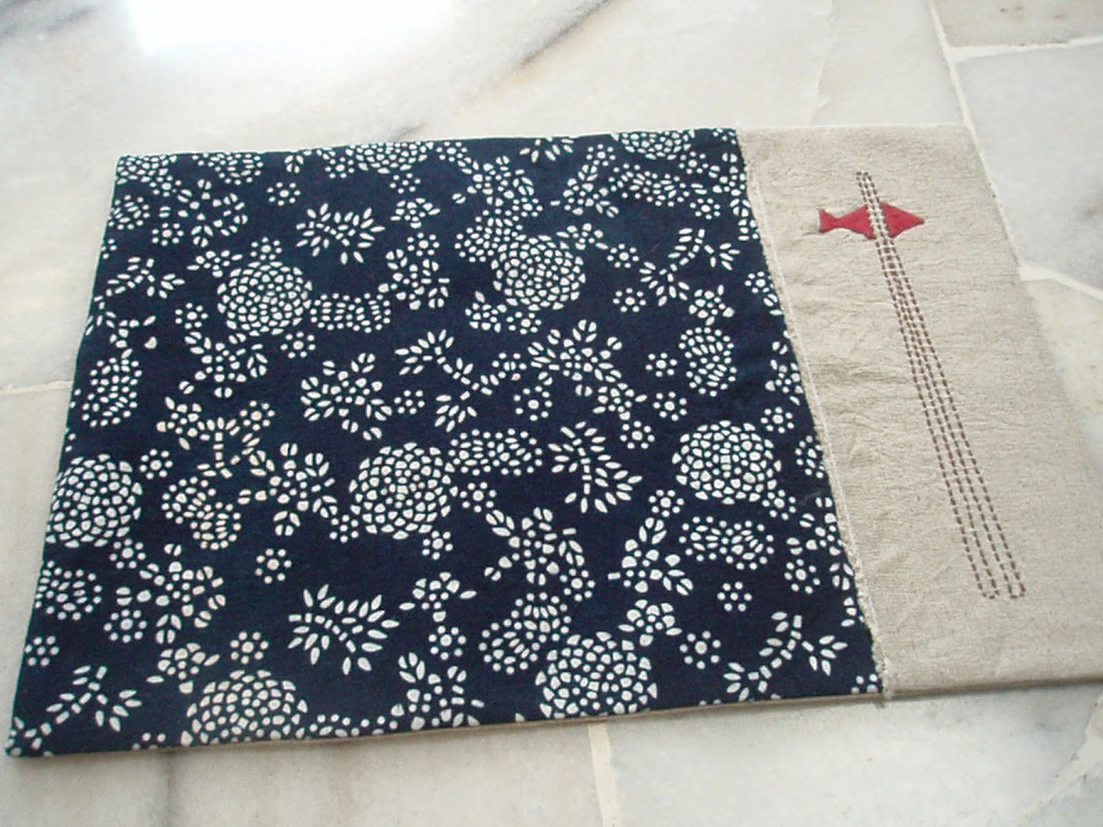 Yann's Journal Hand dyed Indigo batik placemats