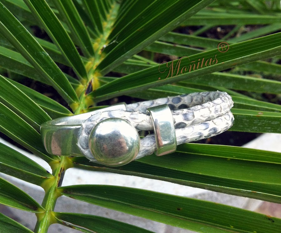 pulsera piel piton