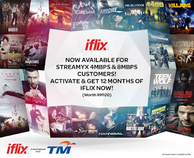 Free iflix subscription for TM Streamyx subscribers