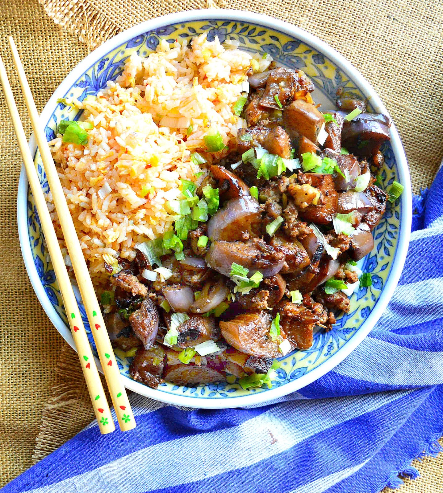 This is How I Cook Chinese Eggplant with Pork and Garlic and China!