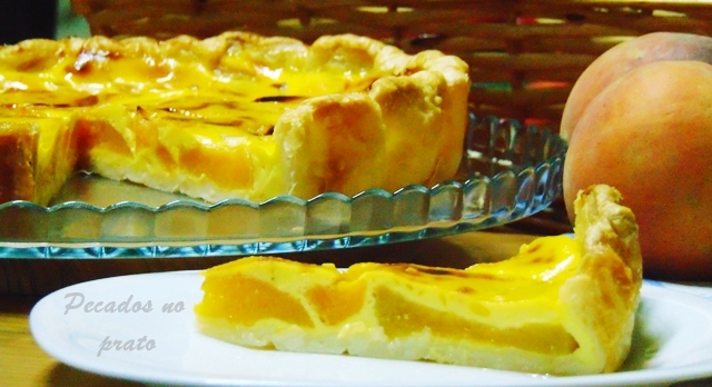 Tarte de pêssego super fácil