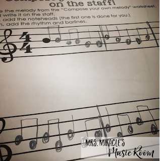 Composing in the Music Room: Great ideas for your music lessons to easily have students compose! 