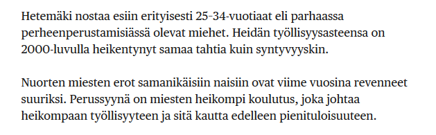 Ihmissuhteet ja tasa-arvo: 