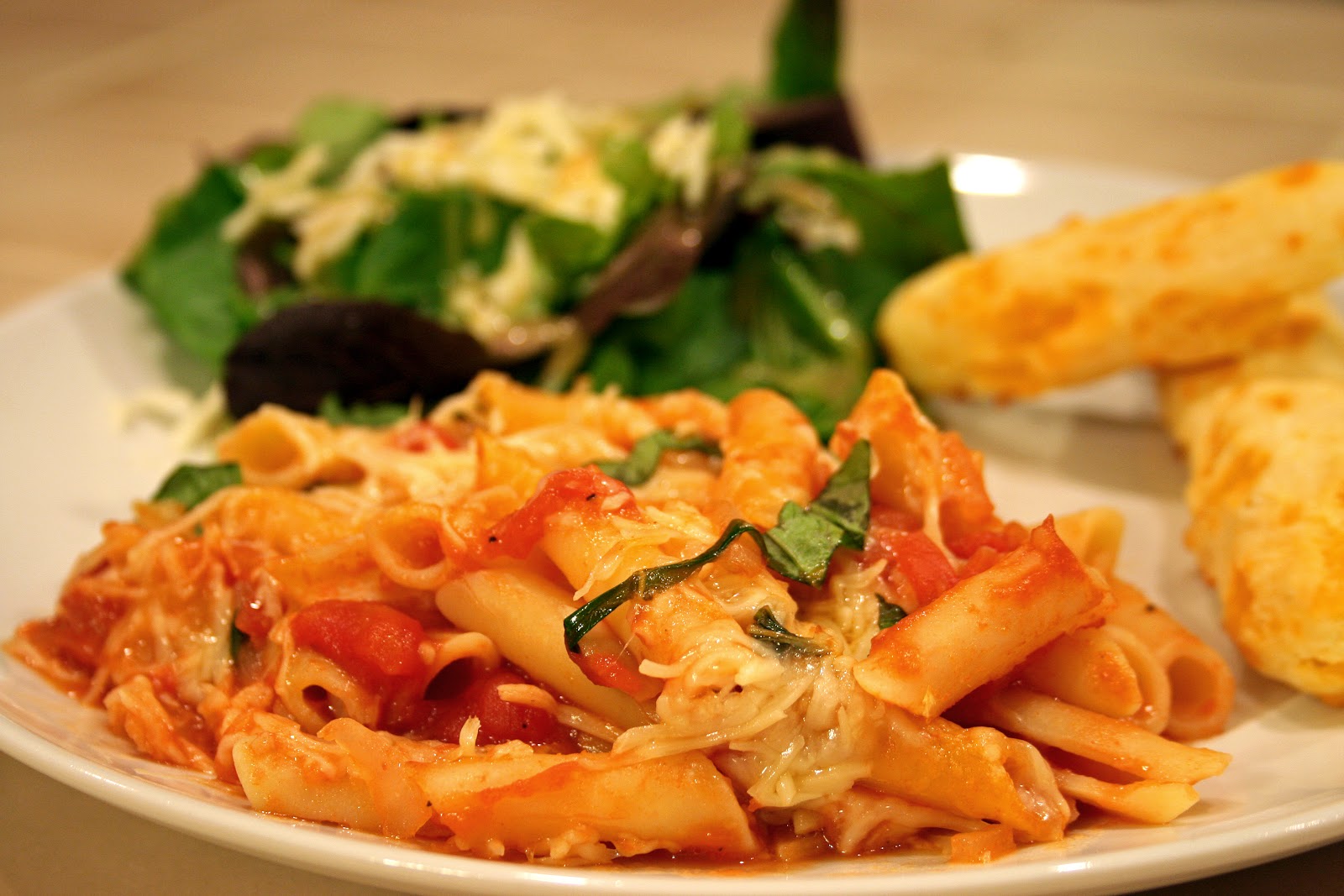 Lazy Gluten Free: Baked Caprese Penne