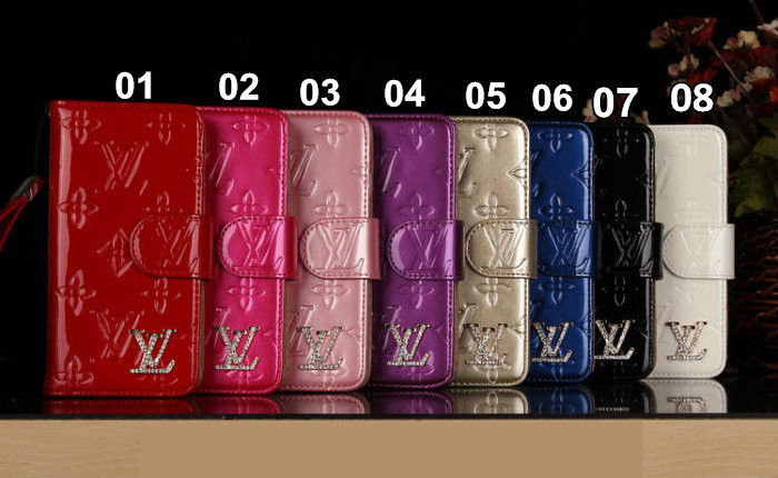 Coque iPhone 5 6 6plus Louis Vuitton cuir de qualité dessin chic plusieurs couleurs