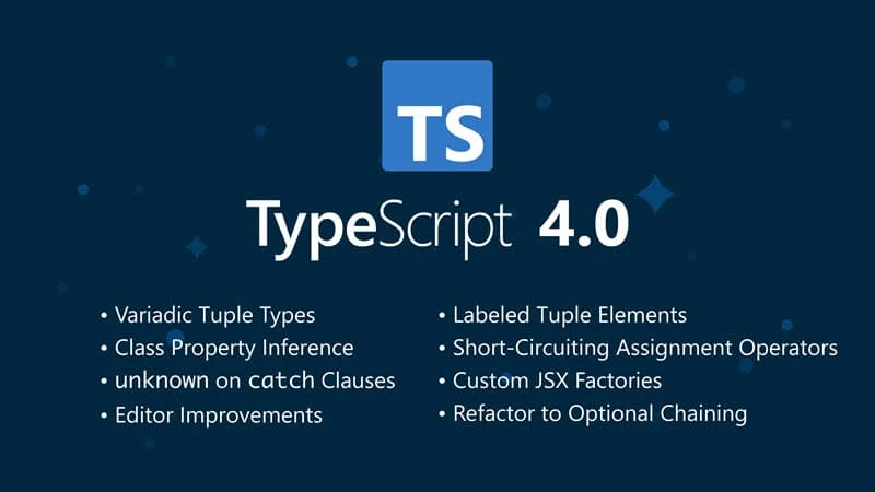 Microsoft releases TypeScript 4.0, and here's the list of new features added to TypeScript 4