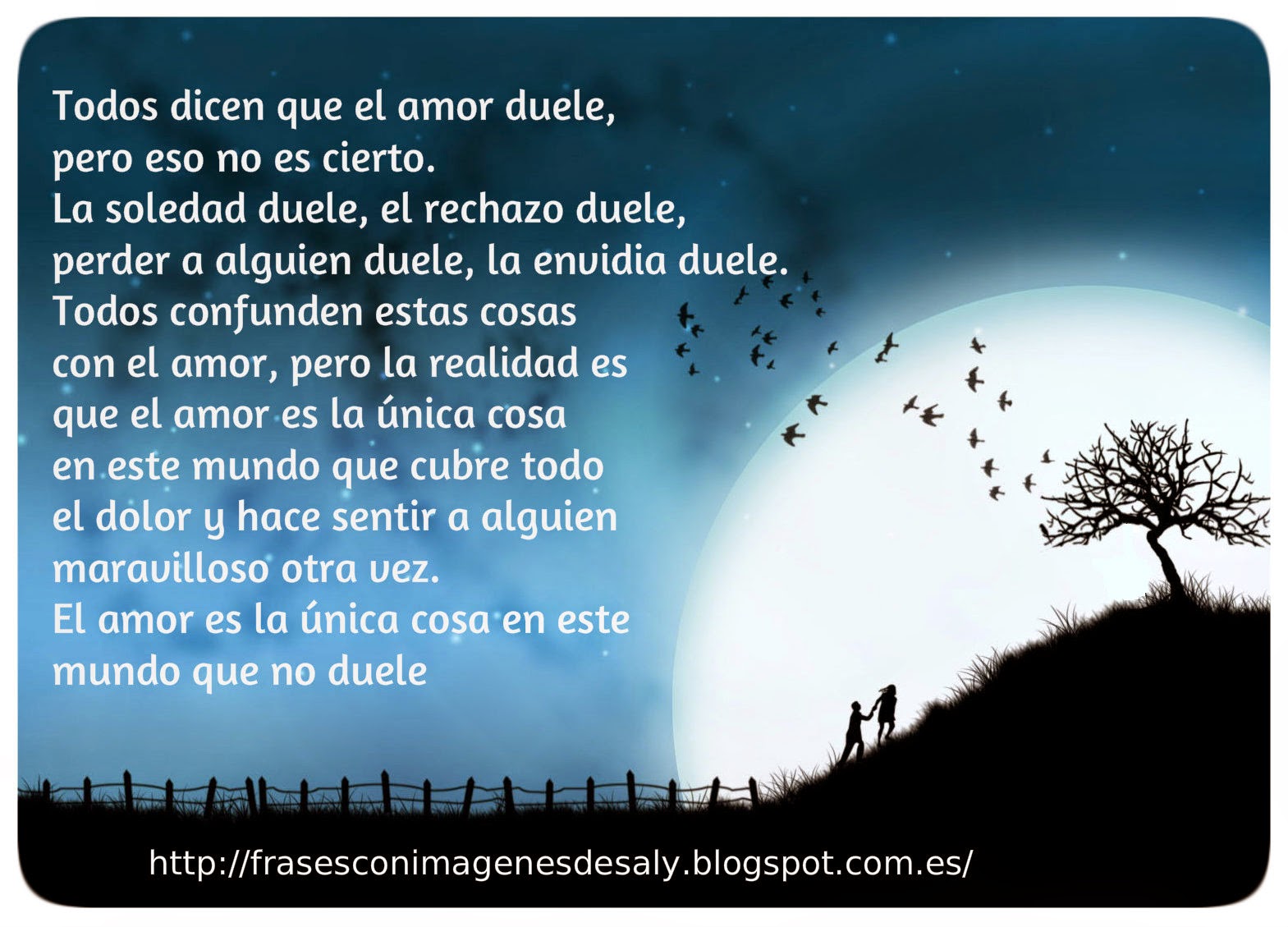 Frases con imágenes Todos dicen que el amor dele, pero eso no es