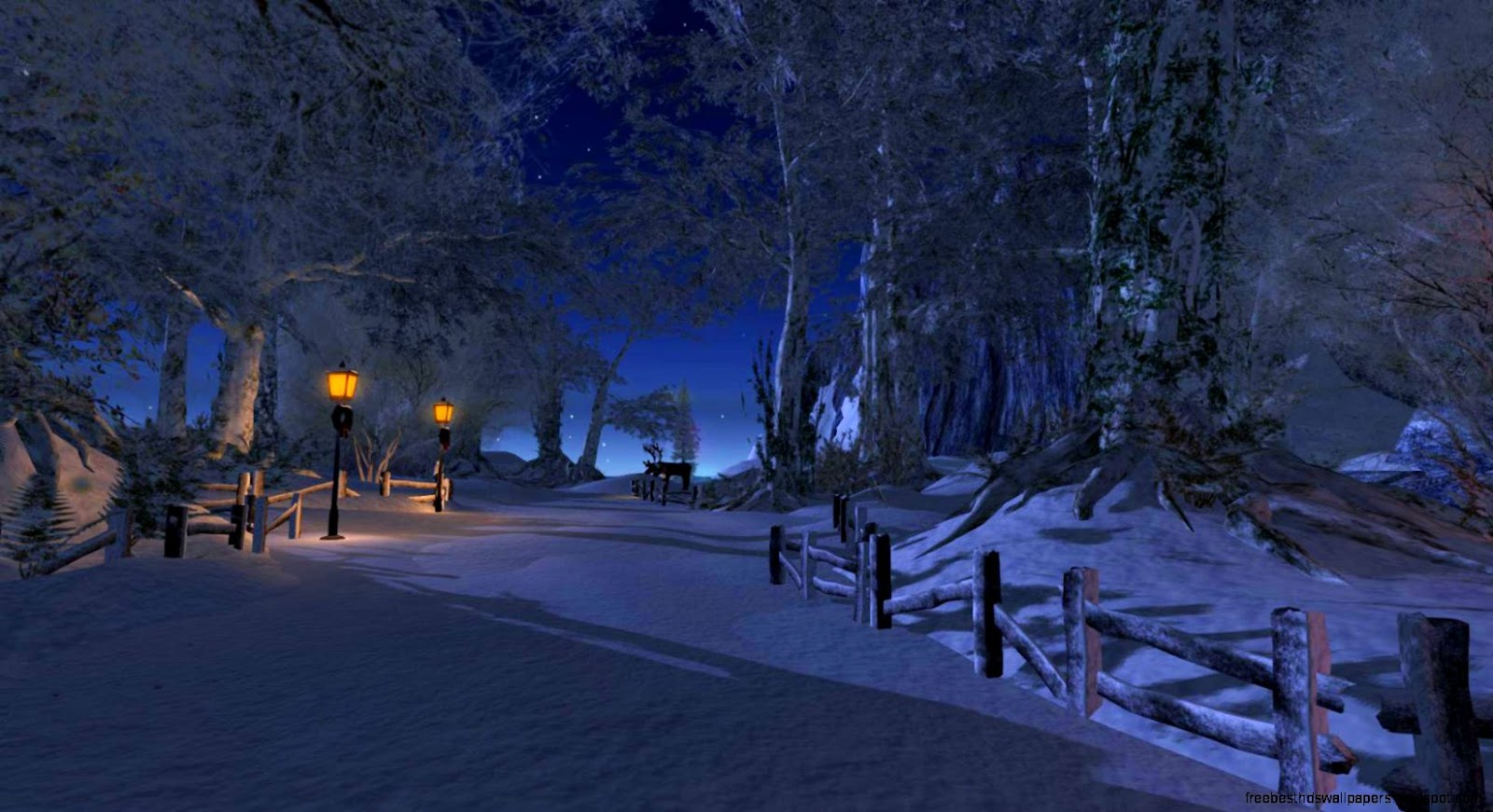 Calas One Christmas Night Landing Area  Calas Galadhon Park