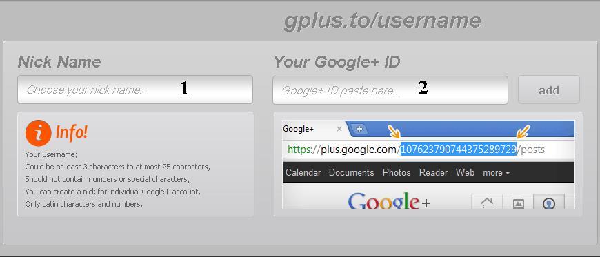 Url плюс. G плюс. Google ID.