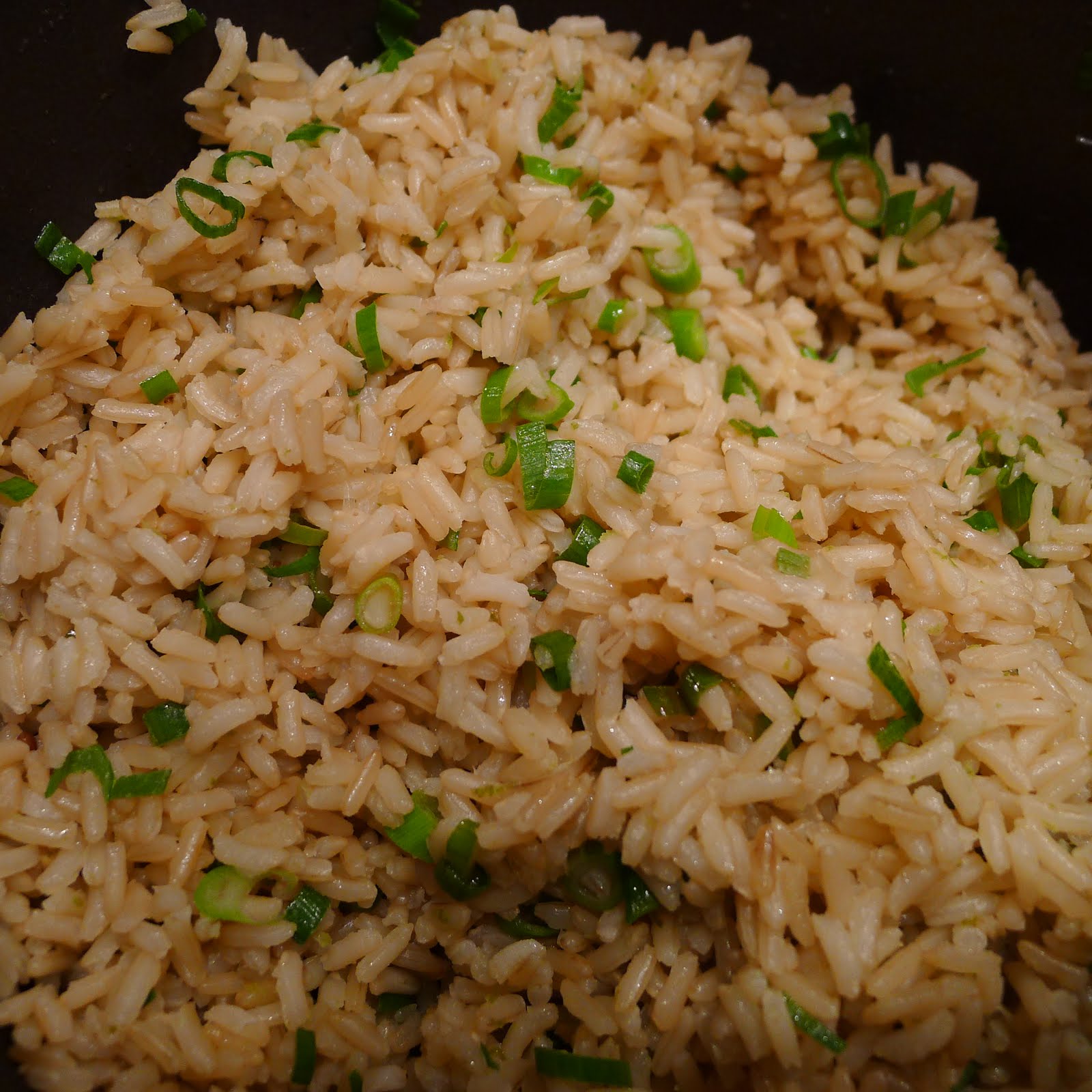 newFOOD tuesdayz Lime and Green Onion Brown Rice