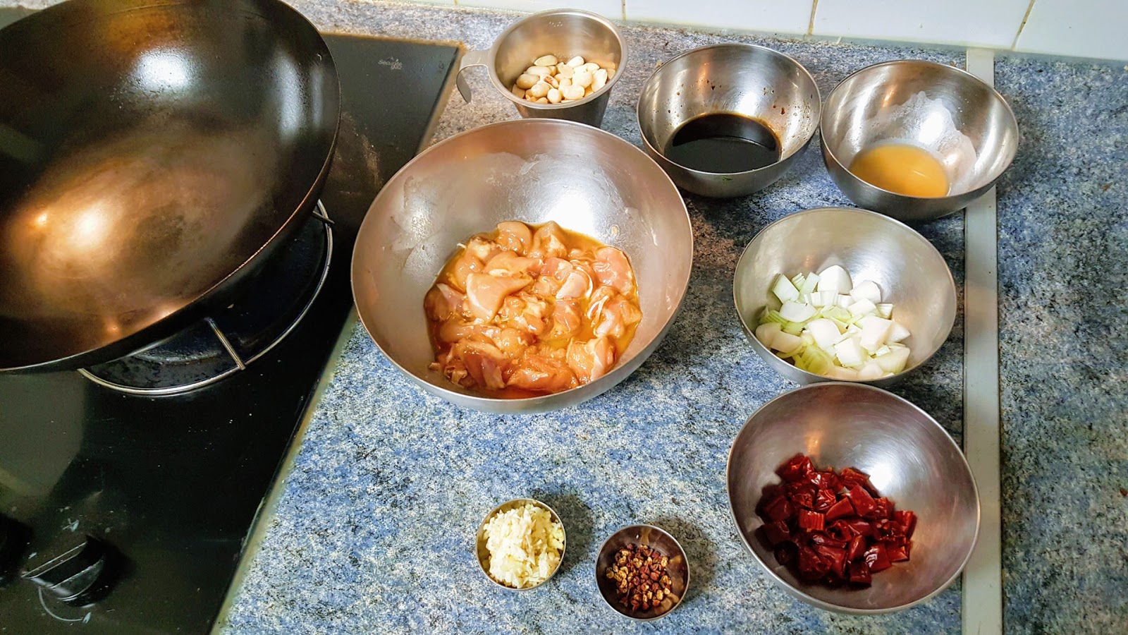 Recette de Gong Bao Ji Ding, Poulet impérial, Sichuan, Chine