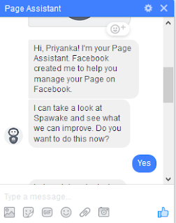 Facebook Page Assistant Chat