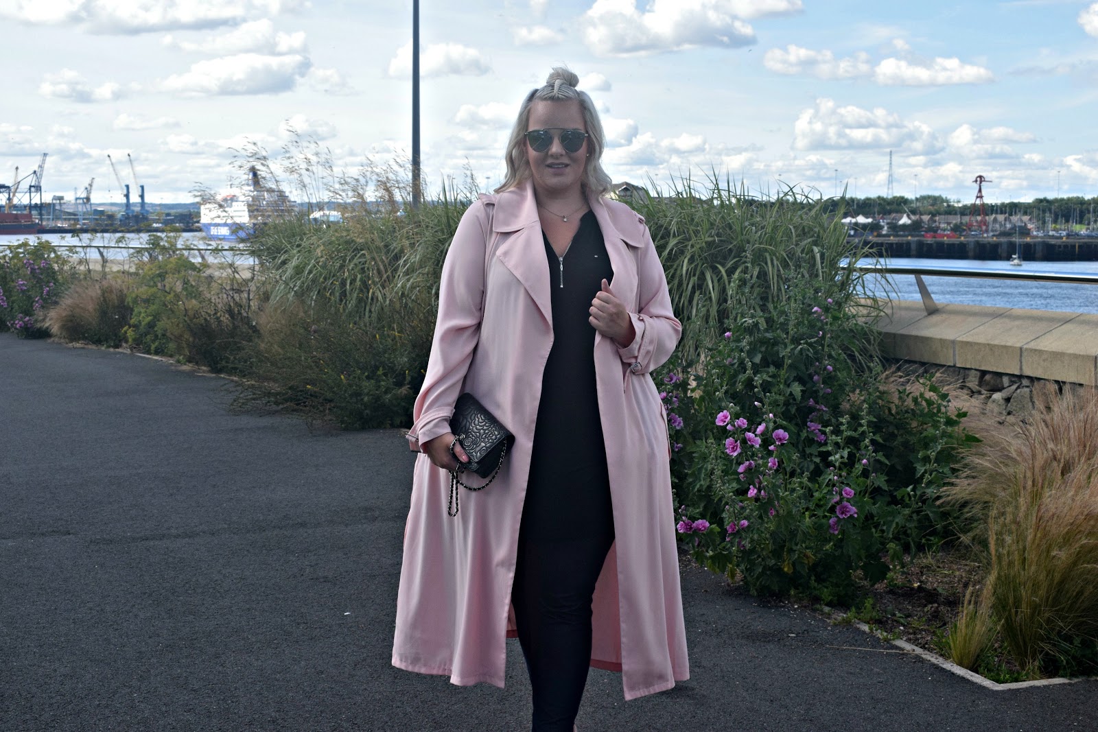 RI Plus Powder Pink Trench Coat UK Plus Size Blogger WhatLauraLoves