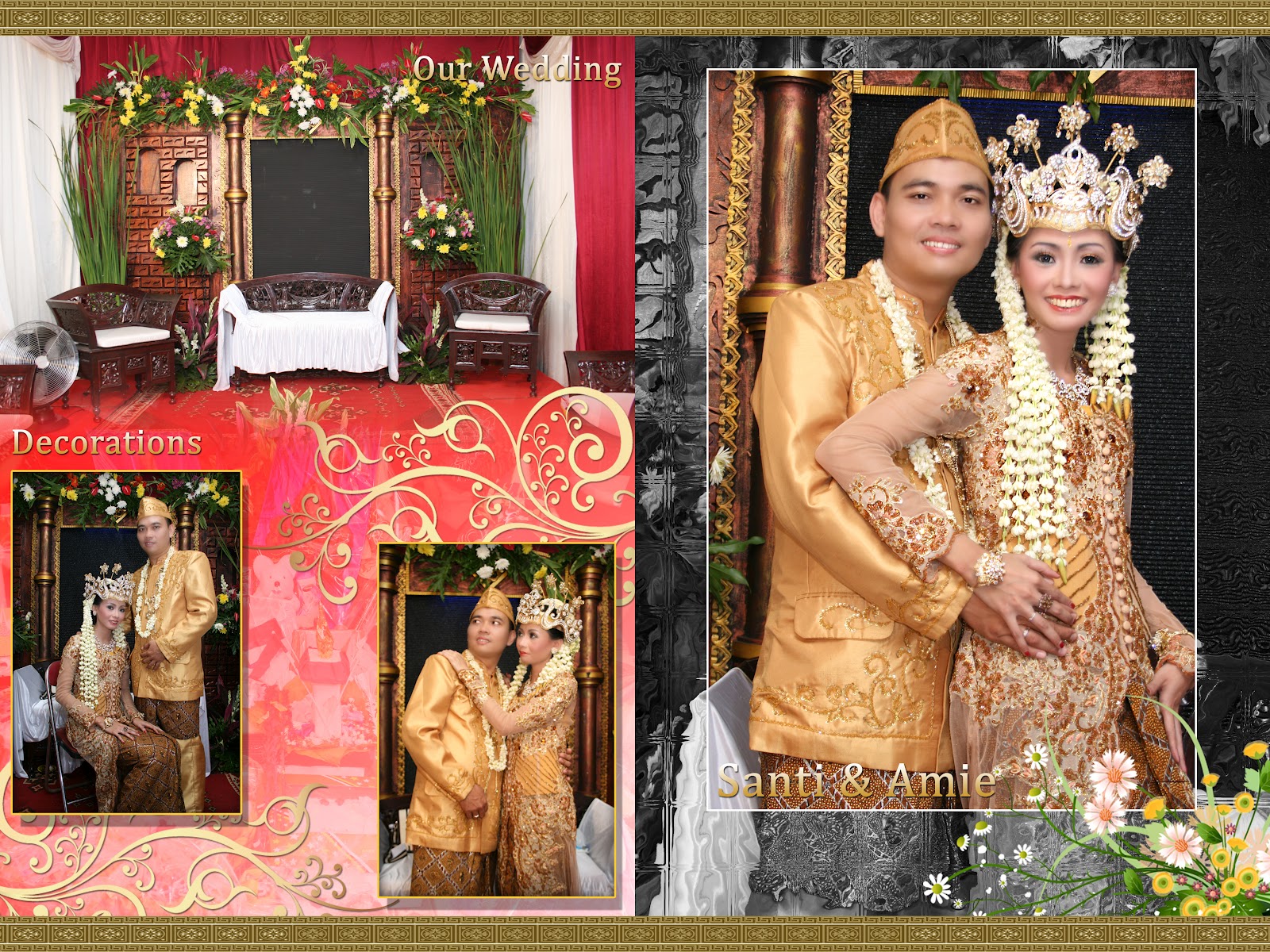 foto foto pengantin adat sunda di tepi sawah