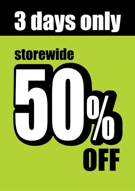 Padini Concept Store: Storewide 50% OFF (4-6 August 2012)