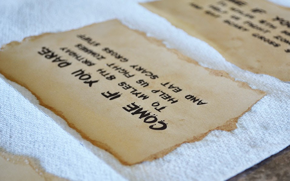 Sunny by Design How to Tea Stain Paper