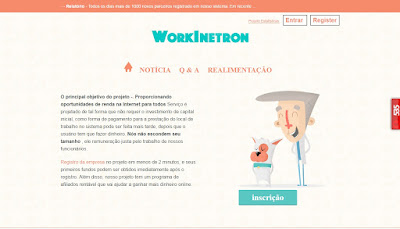 Workinetron | Site permite lucros de $ 1,35 por tarefa diária Workinetron | Site permite lucros de $ 1,35 por tarefa diária