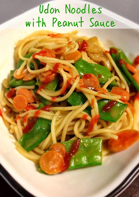 3D Dinners: Udon Noodles with Peanut Sauce