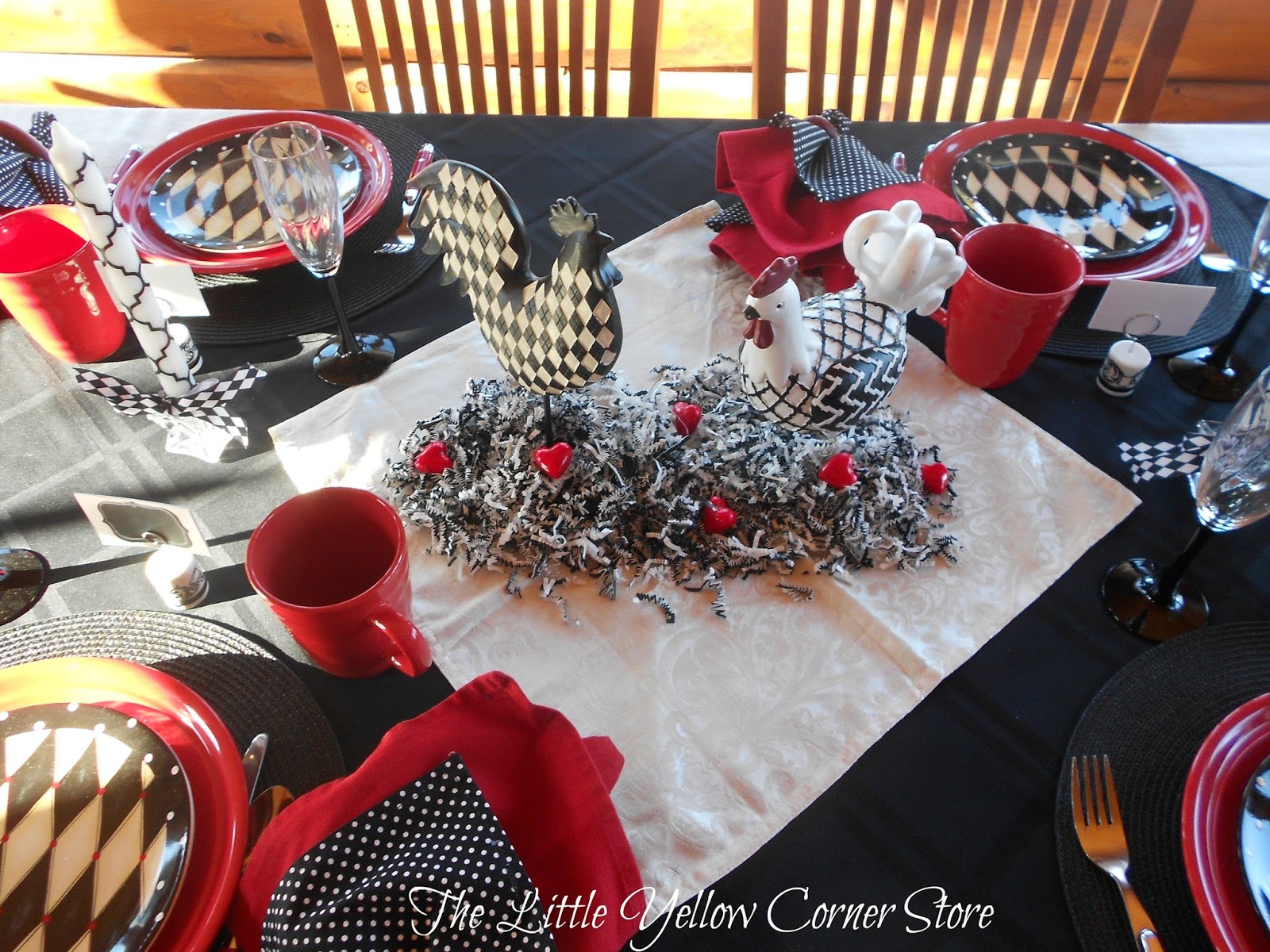 The Little Yellow Corner Store: How to Set a Valentine’s Day Table