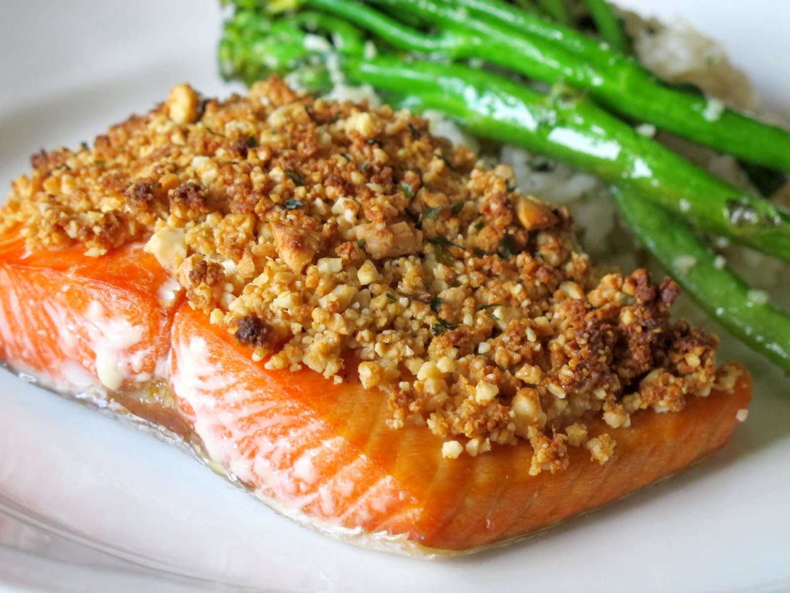 A Toast to Taste Peanut Crusted Salmon
