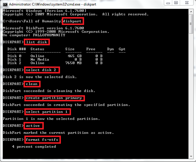 How To make Bootable USB drives using CMD ~ Nikul Chaudhary's